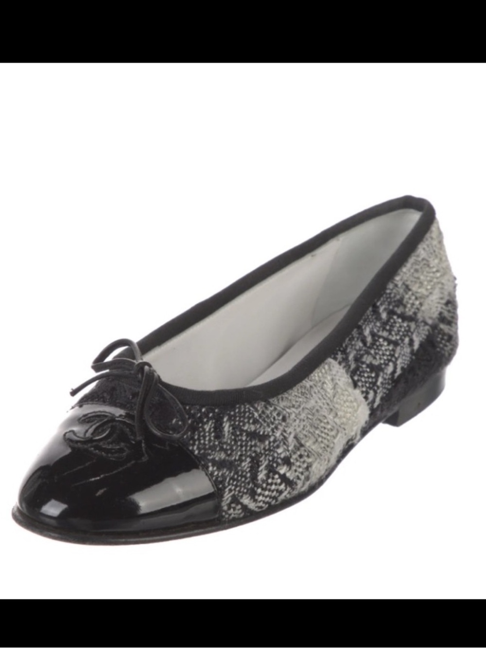 Vintage Chanel Tweed Ballet Flats
